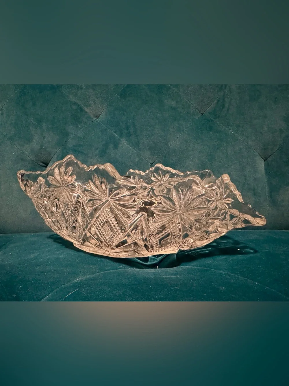 Unique Vintage “Glow Glass” Trinket/Candy/Display Bowl